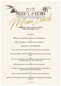 Menu Lunch Projekt Kuchnia